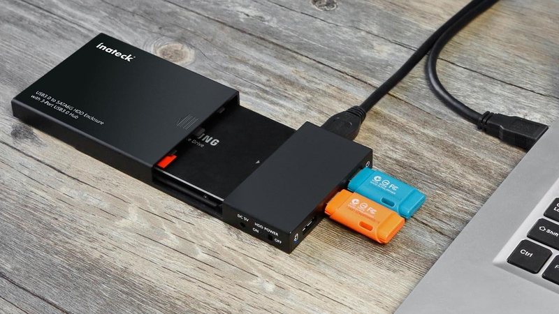 Inateck 2.5" Enclosure With USB Hub, $20 with code BBLSZNNL | Without Hub, $10 with code Y3P9N68D